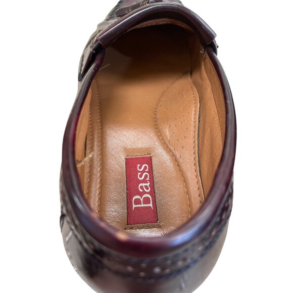 Bass Mens Brown Leather Tassel Slip-On Loafers Size 9EE SKU 8423 - Picture 9 of 15